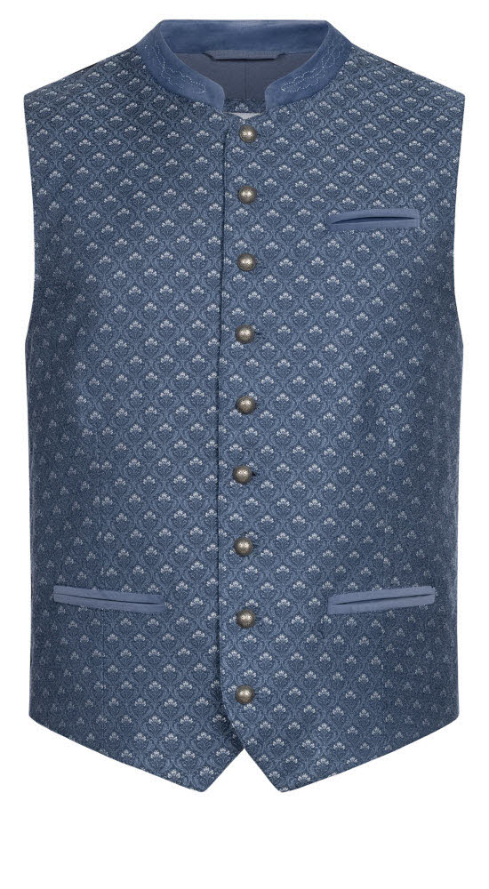 Trachtengilet Edmund in Blau von Nübler