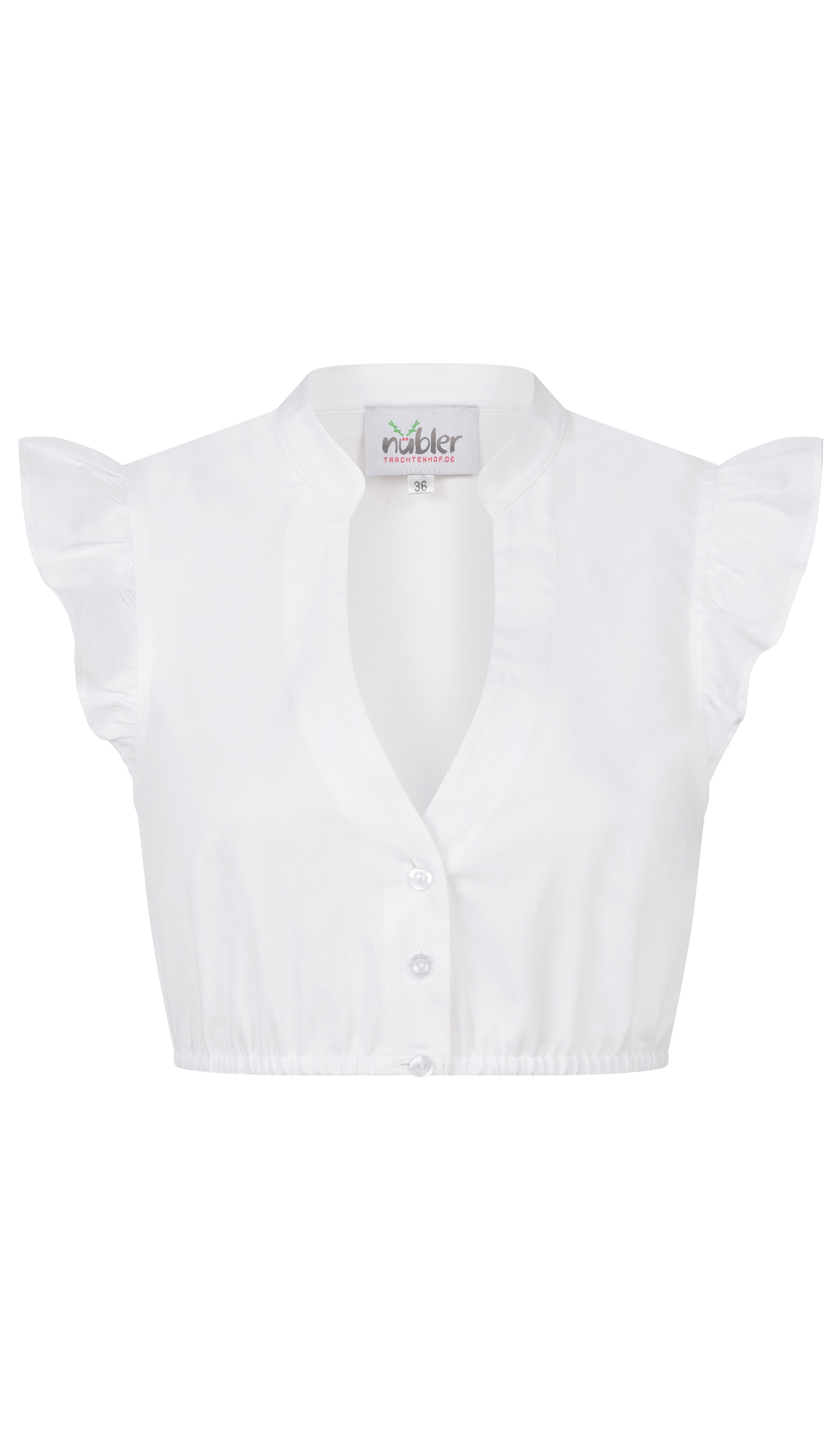 Dirndlbluse Carla Kurzarm in Weiß von Nübler Dirndlbluse Carla Kurzarm in Weiß von Nübler