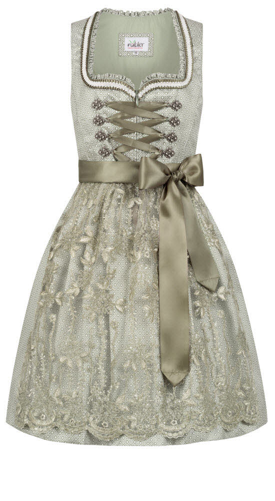 Mini-Dirndl Vivian in Grün von Nübler