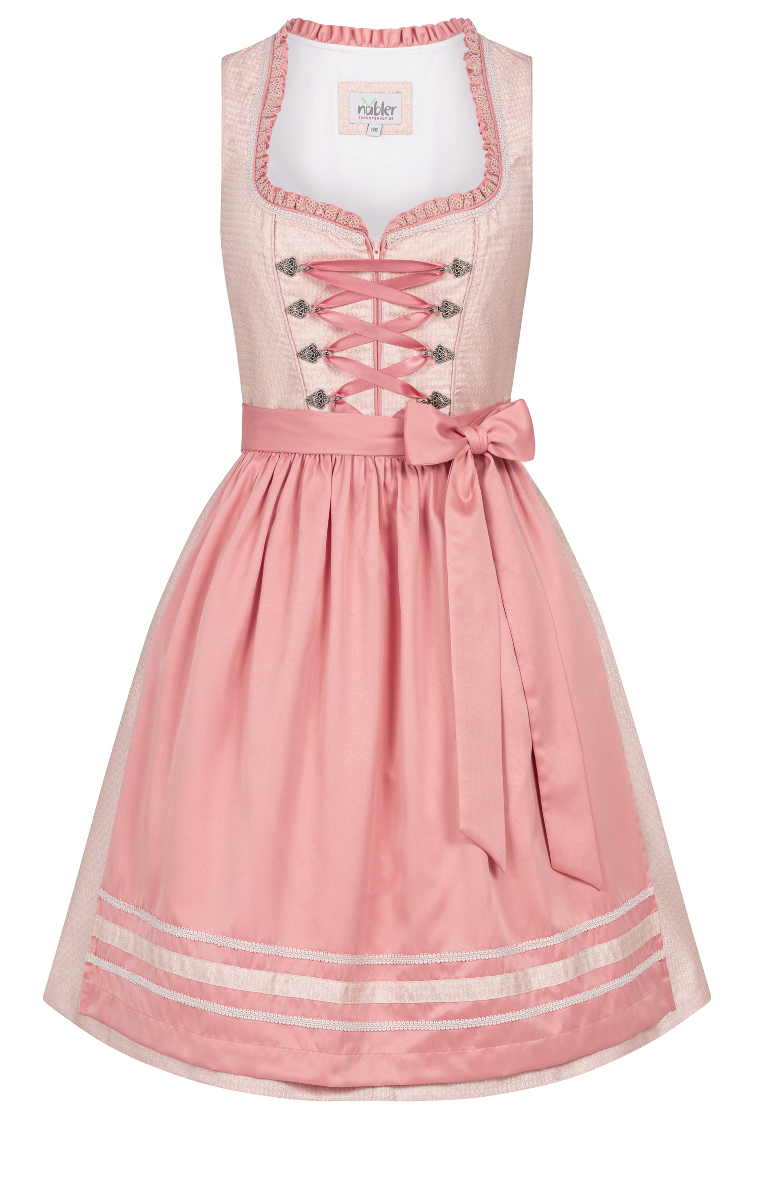 Midi Dirndl Lisa in Apricot von Nübler