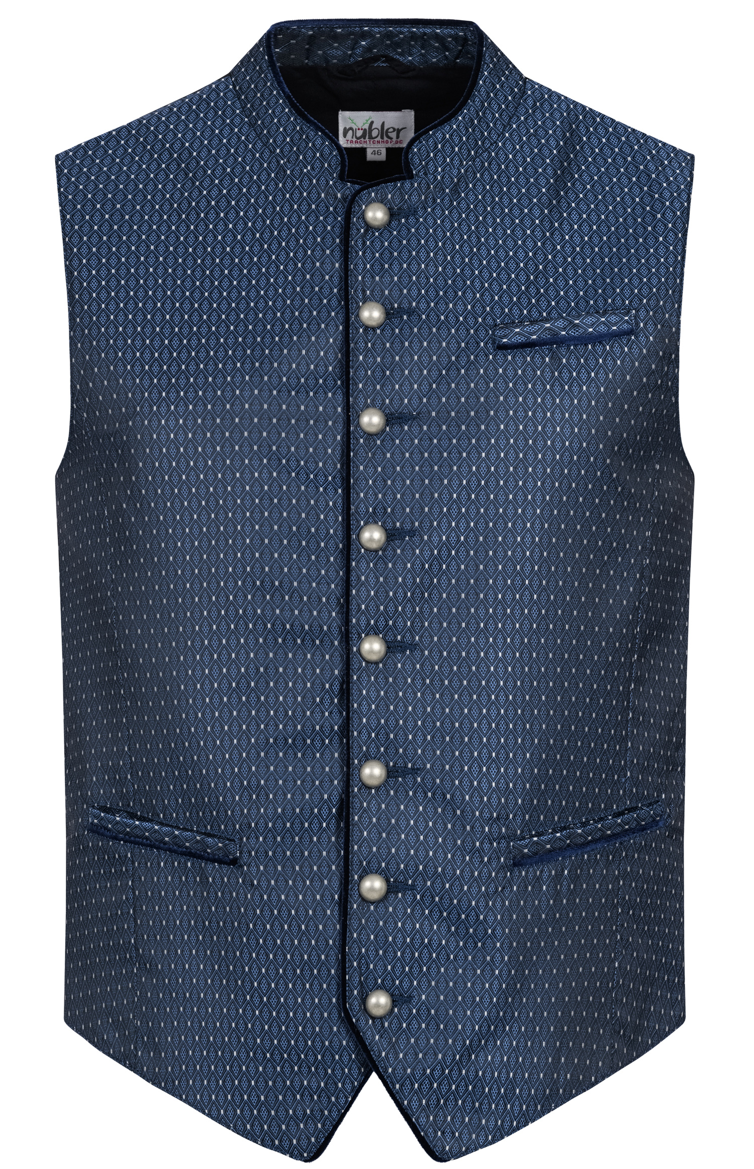 Trachtengilet Ewald in Blau von Nübler