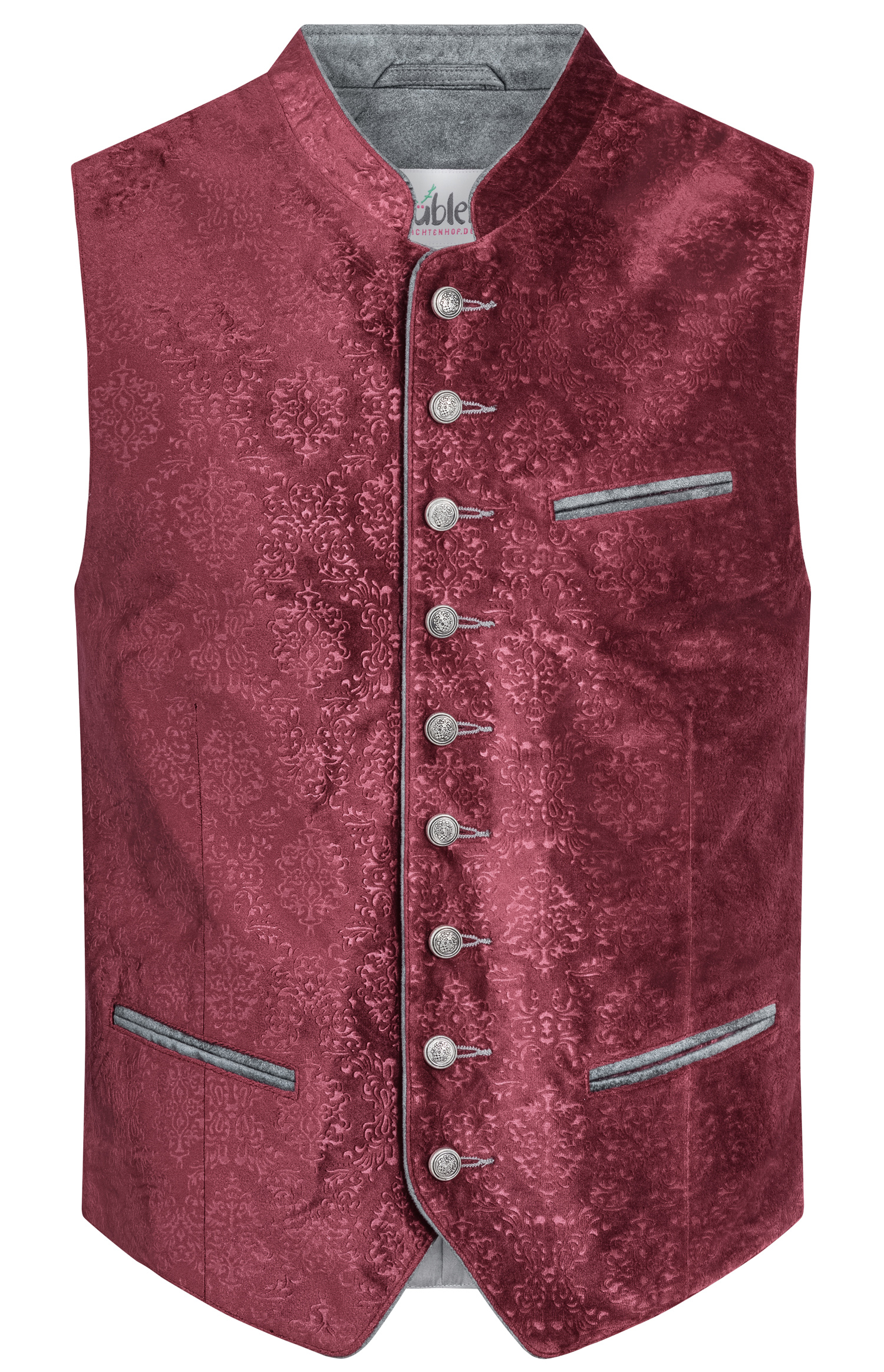 Trachtengilet Kilian in Weinrot von Nübler