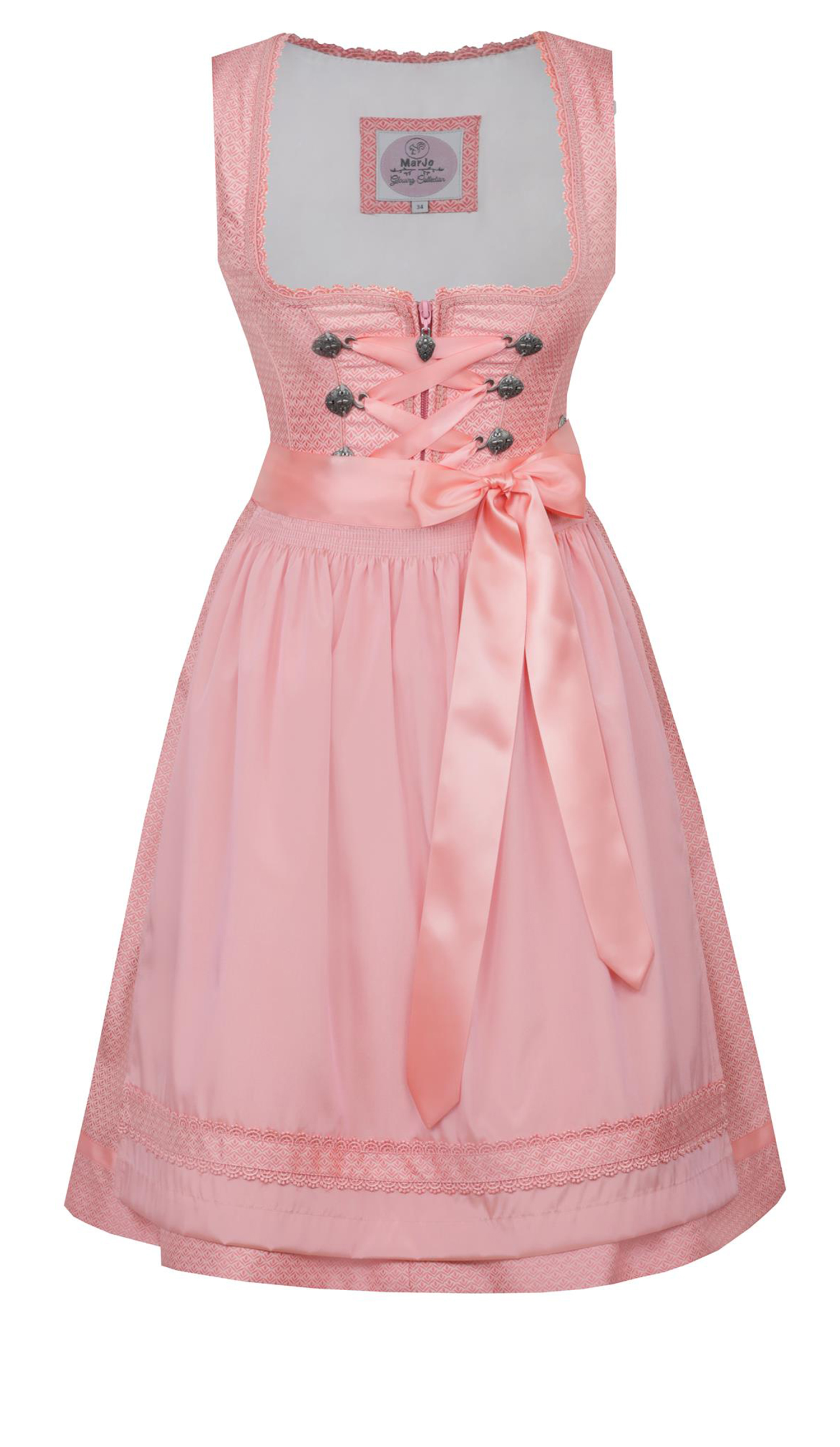 Mini Dirndl Steinach in Koralle von MarJo