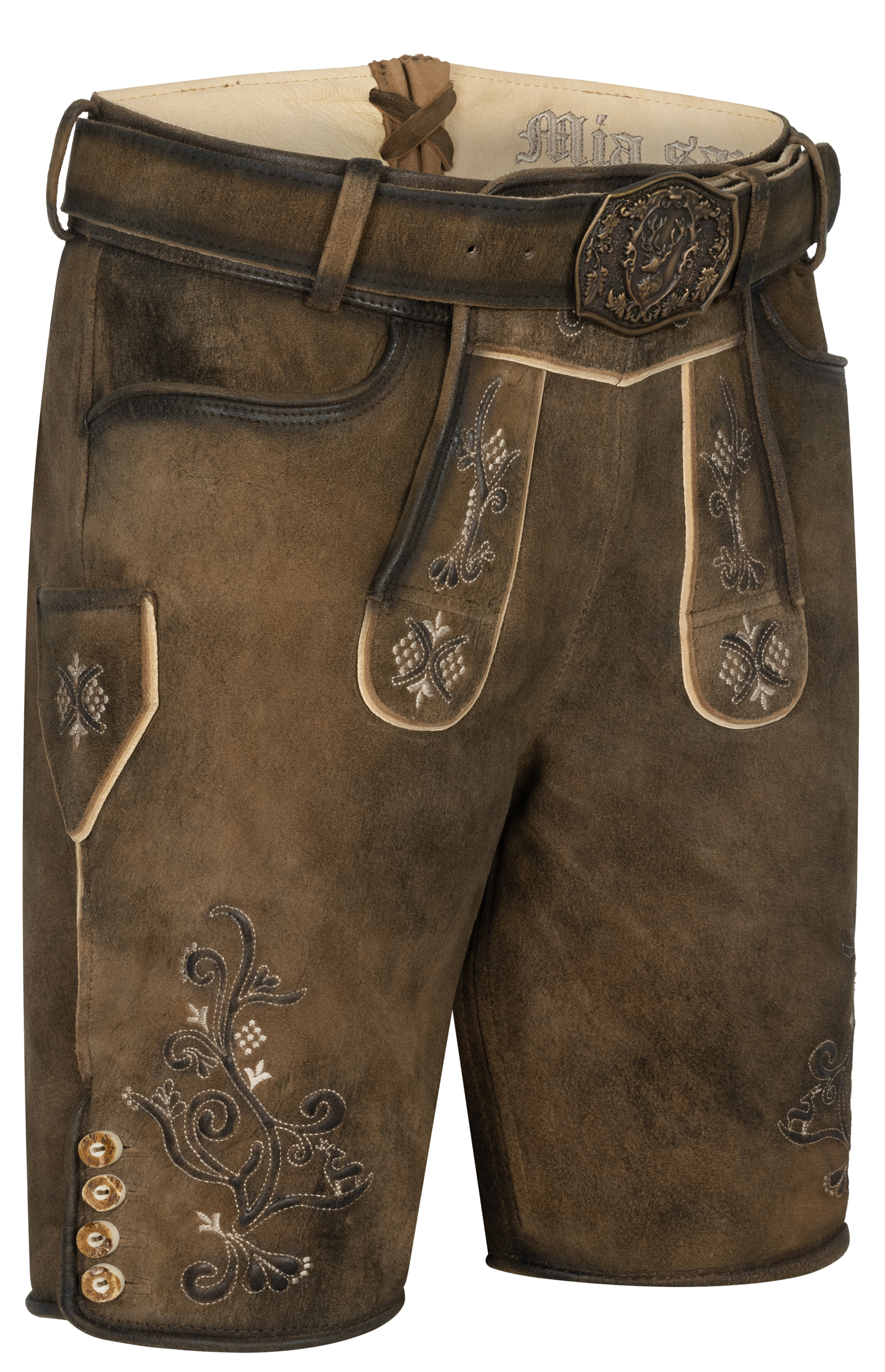 Lederhose Mondsee in Mocha von Nübler