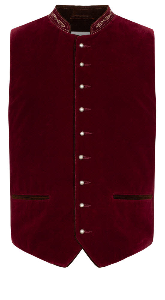 Trachtengilet Eberhardt in Weinrot von Nübler