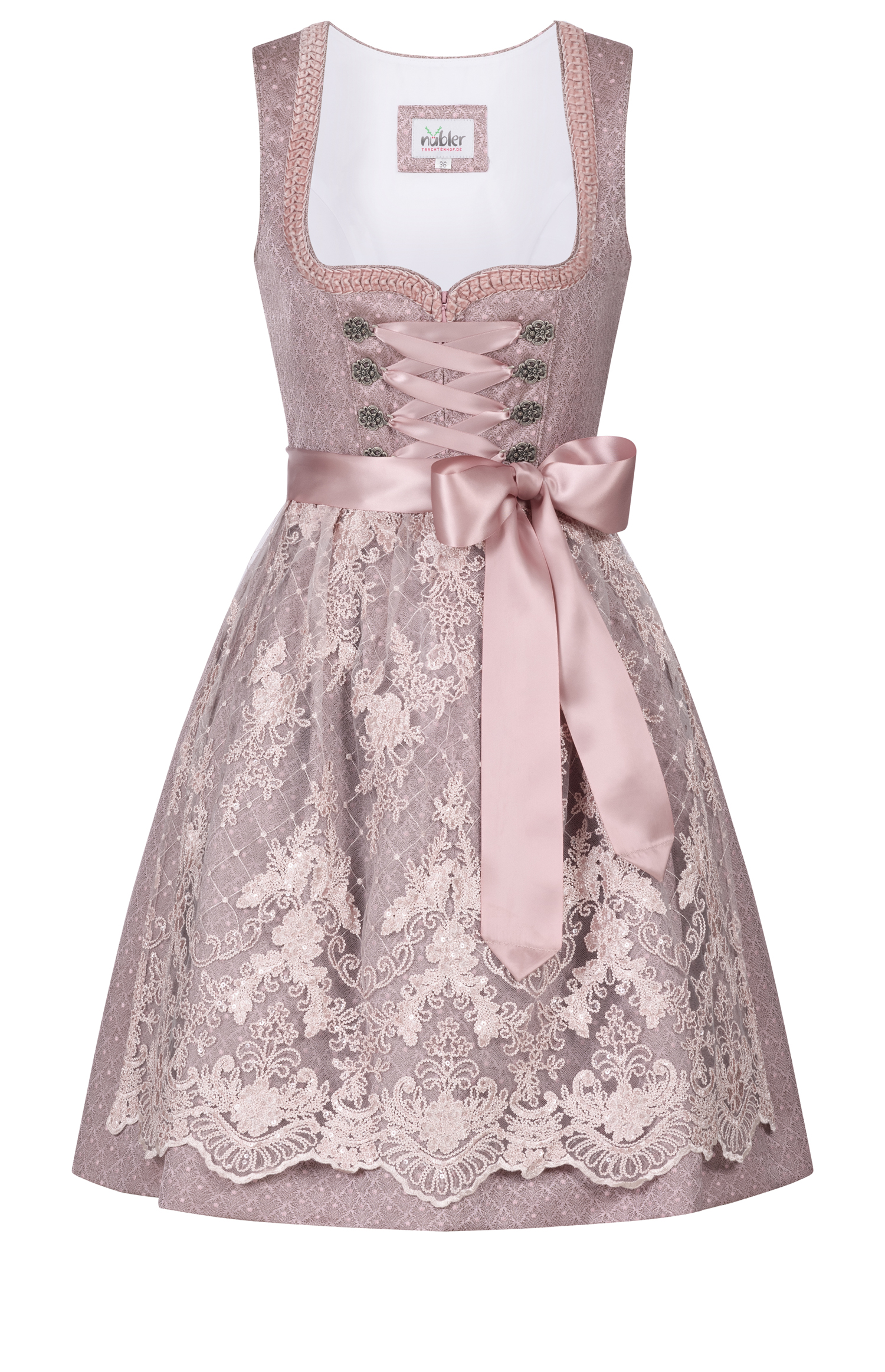 Mini Dirndl Gislinde in Rosa von Nübler