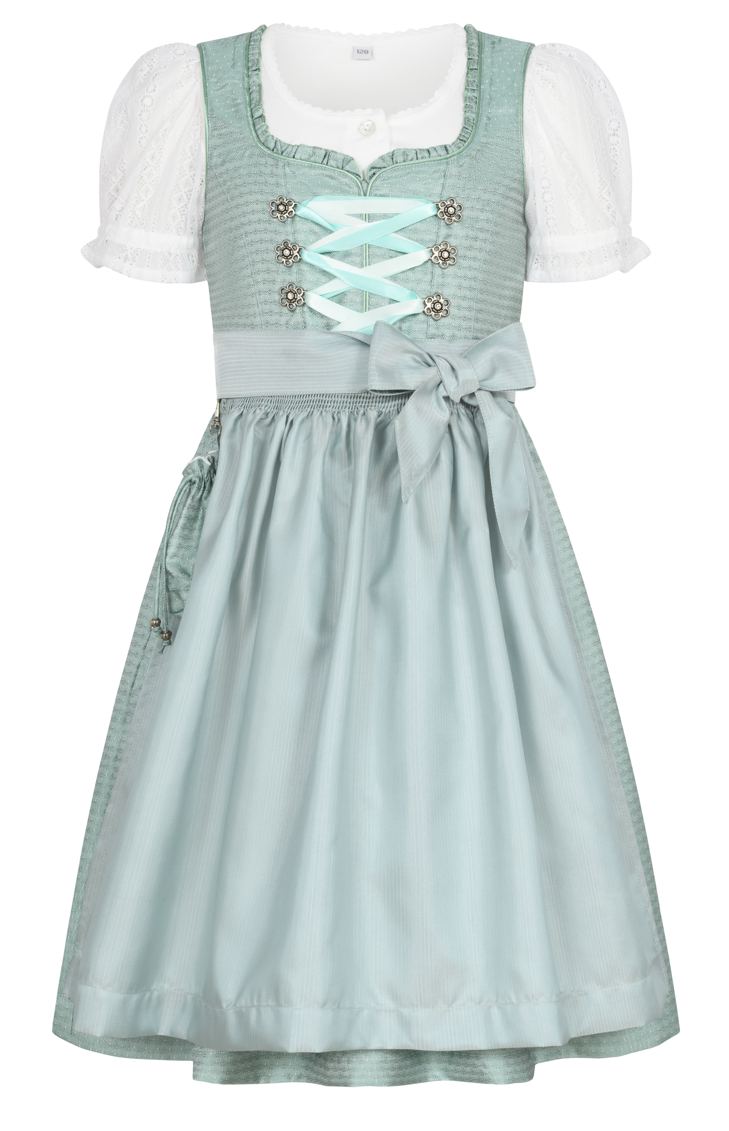 Kinderdirndl Gabrina in Grün von Nübler