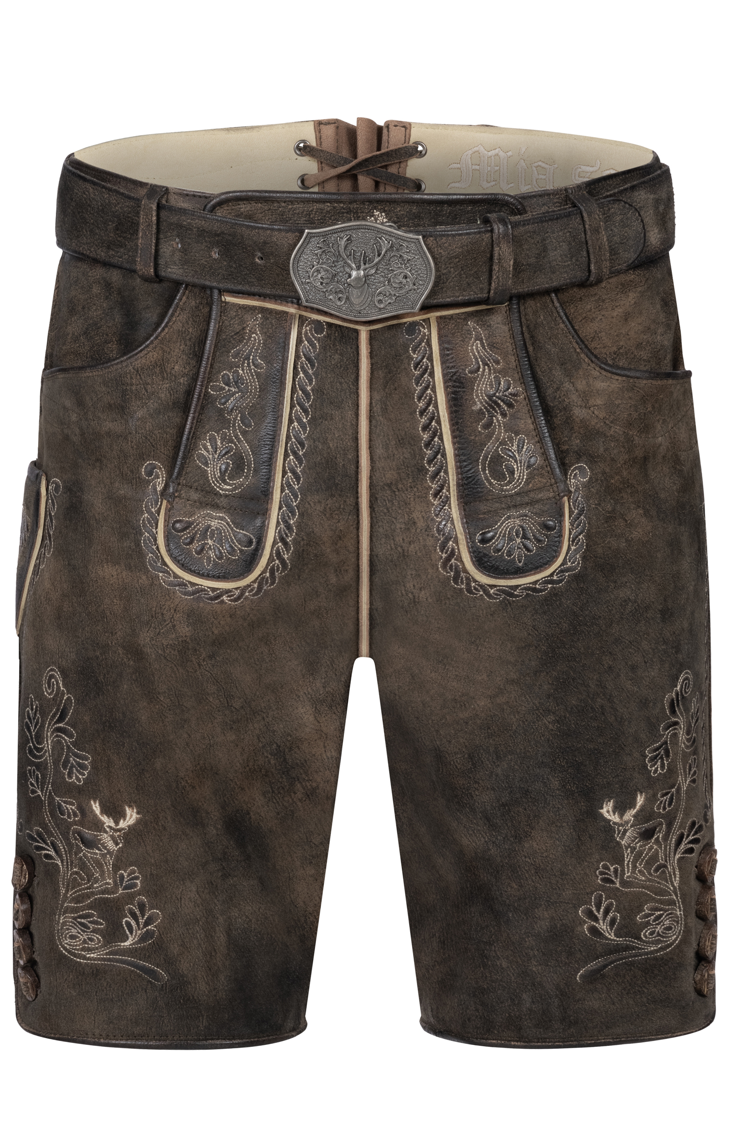 Lederhose Tim kurz in Moor von Nübler