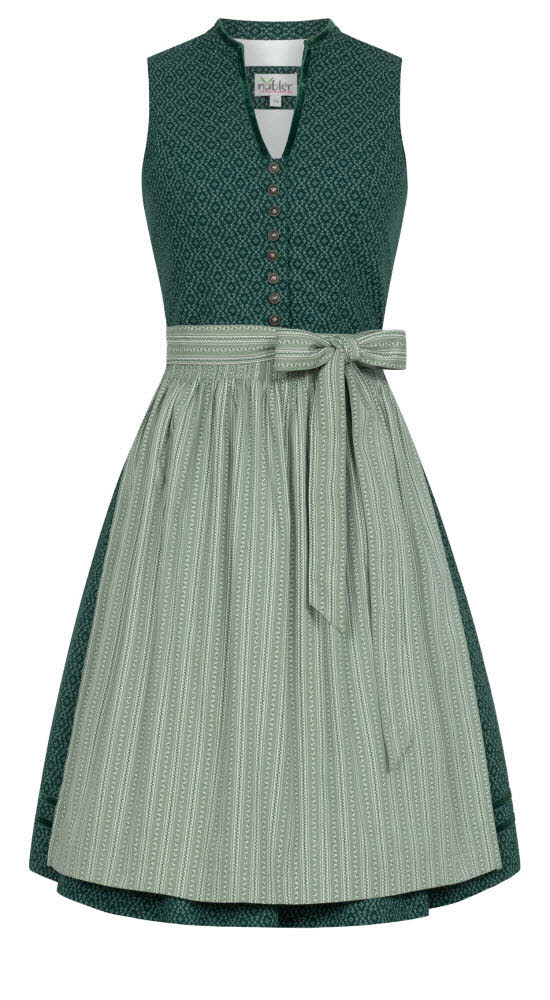 Midi Dirndl Frieda in Grün von Nübler